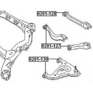 Сайлентблок ASVA 0201-128 фото