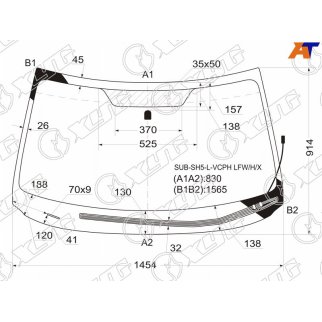 Стекло лобовое (ветровое) XYG SUBSH5LVCPHLFWHX фото
