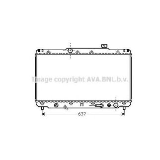 Радиатор основной AVA TO2186 фото