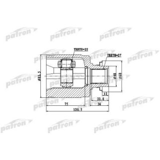 Шрус привода PATRON PCV4013 фото