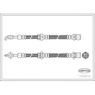 Шланг тормозной задний CORTECO 19032970 фото