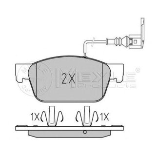 Колодки VW TRANSPORTER V (04/03-11/09) фото