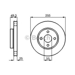 Диск тормозной BOSCH 0 986 479 084 фото