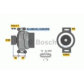 Генератор BOSCH 0 986 049 320 фото