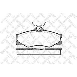 234 000B-SX_колодки дисковые п.! с антискрип. пластинами VW T3 1.9/2.0/2.1/1.6D/1.7D 86-92 фото