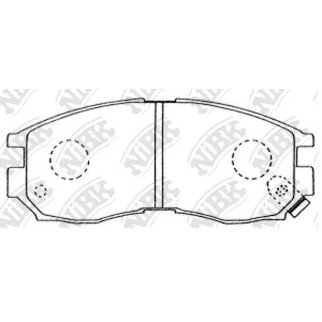 Колодки тормозные передние к-кт NiBK PN3271 фото