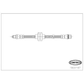 Шланг тормозной CORTECO 19037187 фото