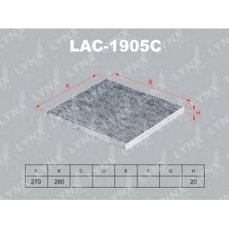 Фильтр салона LYNXauto LAC-1905C фото