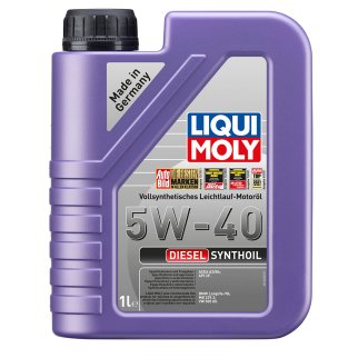 Масло моторное LIQUI MOLY DIESEL SYNTHOIL 5W40 1л синт. фото