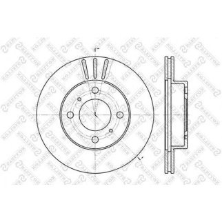 Диск тормозной Stellox 6020-3021V-SX фото