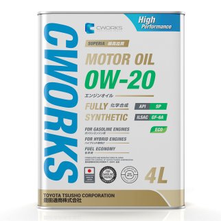 Масло моторное CWORKS SUPERIA 0W-20 синтетическое 4 л A11SR1004 фото