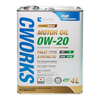Масло моторное CWORKS SUPERIA 0W-20 синтетическое 4 л A11SR1004 фото