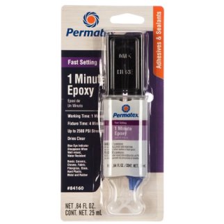 Клей PERMATEX эпоксидный многоцелевой прозрачный 1мин.25мл. фото