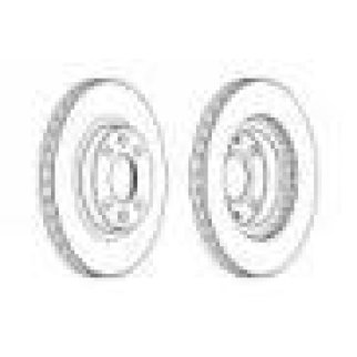 Диск тормозной передний FERODO DDF2327C фото