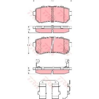 Колодки тормозные задние дисковые к-кт TRW GDB3421 фото