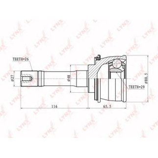 ШРУС наружный LYNXauto CO7301 фото