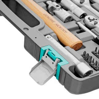 Набор инструмента 1/2" 1/4" пластиковый кейс 76пр. STELS фото 6
