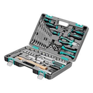 Набор инструмента 1/2&quot; 1/4&quot; пластиковый кейс 76пр. STELS фото