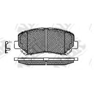 PN25000-NIBK_колодки дисковые передние! Mazda CX-5 2.0/2.0D 11> фото