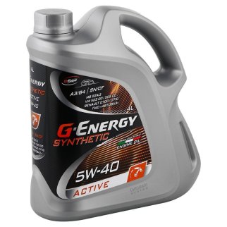 Масло моторное G-Energy Synthetic Active 5W-40 синтетическое 4 л 253142410 фото
