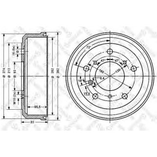 6026-4705-SX_барабан тормозной! VW LT 28-35 2.0-2.4D <96 фото