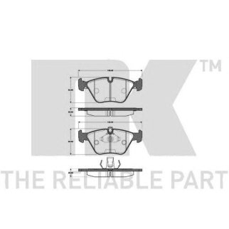 221519NK_колодки дисковые п.! BMW E39 2.0i-2.8i/2.5TDi 96>/3.5i/3.0D 98-00 фото