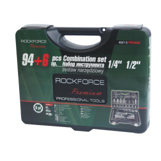 Набор инструмента 1/2" 1/4" 6-гранных 94пр.+ 6пр. ROCKFORCE фото 3