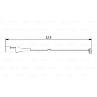 Датчик износа колодок BOSCH 1 987 473 572 фото