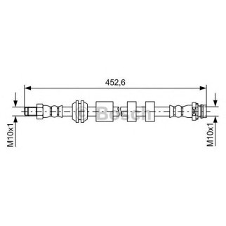 Шланг тормозной передний BOSCH 1 987 481 741 фото