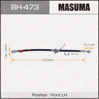 Шланг тормозной передний L HONDA CR-V MASUMA BH-473 фото