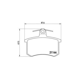 Колодки тормозные к-кт brembo P 85 013 фото