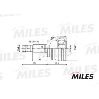 ШРУС TOYOTA 4 RUNNER/LAND CRUISER 2.7/3.0 нар. фото 3