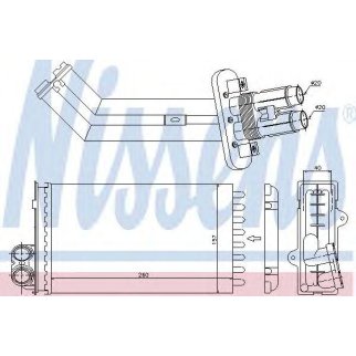 Радиатор отопителя RENAULT: LAGUNA I (B56_/556_) 1.6-3.0i/D/DT/DTi/DCi/V6/16V/24V 93-01, LAGUNA I GRANDTOUR (K56_) 1.6-3.0i/D/DT/DTi/DCi/V6/16V/24V 95-01 (версия VALEO) фото