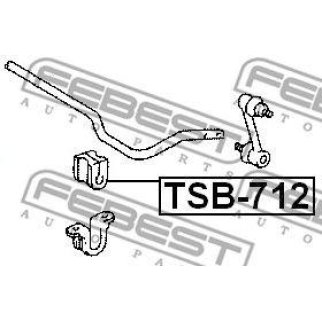 Втулка зад.стабил.TOYOTA COROLLA AE104/CE104 4WD 1991-2000 D14 фото
