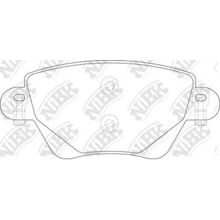 Колодки тормозные задние дисковые к-кт NiBK PN0194 фото