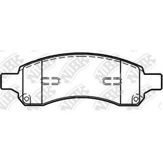 Колодки тормозные передние к-кт NiBK PN0517 фото