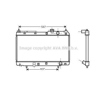 Радиатор основной AVA HD2175 фото