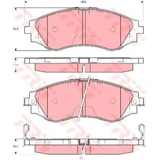 Колодки тормозные передние TRW GDB3216 фото