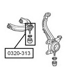 Опора шаровая ASVA 0320-313 фото