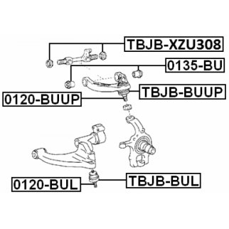 Опора шаровая FEBEST 0120-BUL фото 2