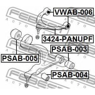 САЙЛЕНТБЛОК ПЕРЕДНЕГО НИЖНЕГО РЫЧАГА (FEBEST) фото