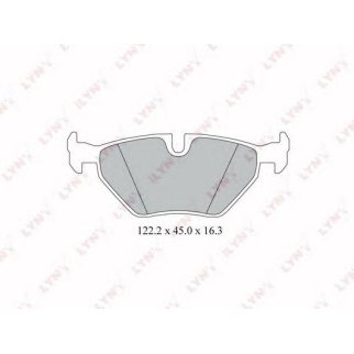 Колодки тормозные задние к-кт LYNXauto BD1413 фото