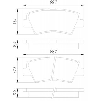 Колодки тормозные задние дисковые к-кт FEBEST 1201-SOLR фото 2