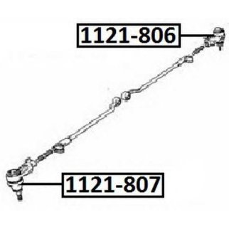 Наконечник рулевой ASVA 1121-807 фото