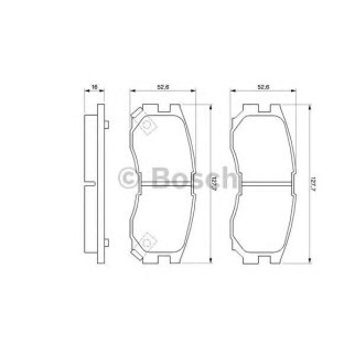 Колодки тормозные передние к-кт BOSCH 0 986 460 979 фото