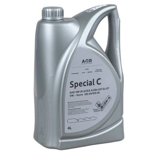 Масло моторное AGR Special C 0W-30 синтетическое 4 л G S55167M4 фото
