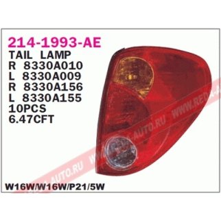 214-1993L-E_фонарь левый! Mitsubishi L200 all 05> фото