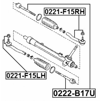 Тяга рулевая FEBEST 0222-B17U фото 2