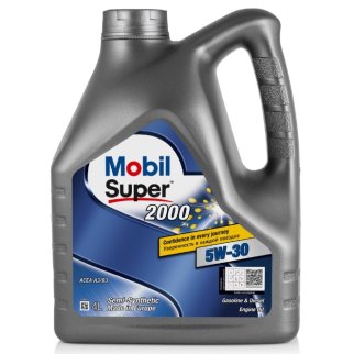 Масло моторное MOBIL Super 2000 X1 5W30 полусинтетическое 4 л 155317 фото