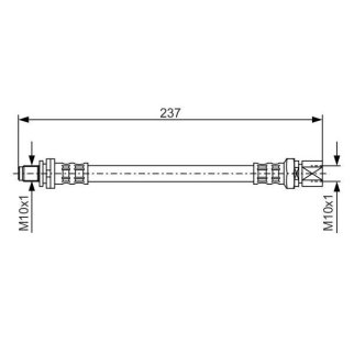 Шланг тормозной TRIALLI BF 4712 фото 2